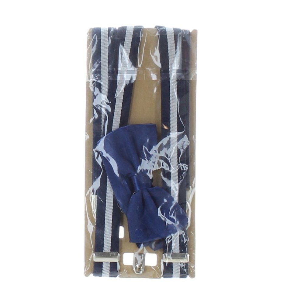 Suspender Bow Tie Set Clip On